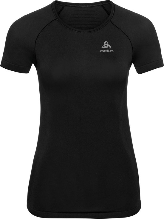 Odlo Suw Top Crew Neck S / S Performance X-Light Ladies Sports Shirt - Noir - Taille S.