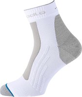 Odlo Running Socks Short  Hardloopsokken - Maat 42-44 - Unisex - wit/grijs