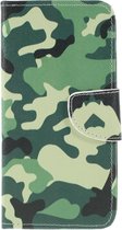 Camouflage agenda wallet case hoesje Samsung Galaxy A10