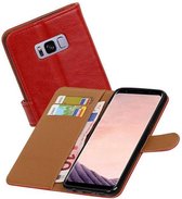 Mobieletelefoonhoesje.nl - Samsung Galaxy S8 Hoesje Zakelijke Bookstyle Rood