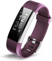 Activity Tracker met Hartslagmeter -Paars - Maat Pols 14 cm tot 19 cm