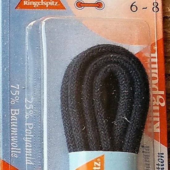 1 paar schoen veters 2.5 mm x 120 cm donkerblauw - Dunne ronde veter 25% polyamide