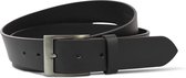 Safekeepers glad leren riem - Zwart - 4 cm - Rundleder
