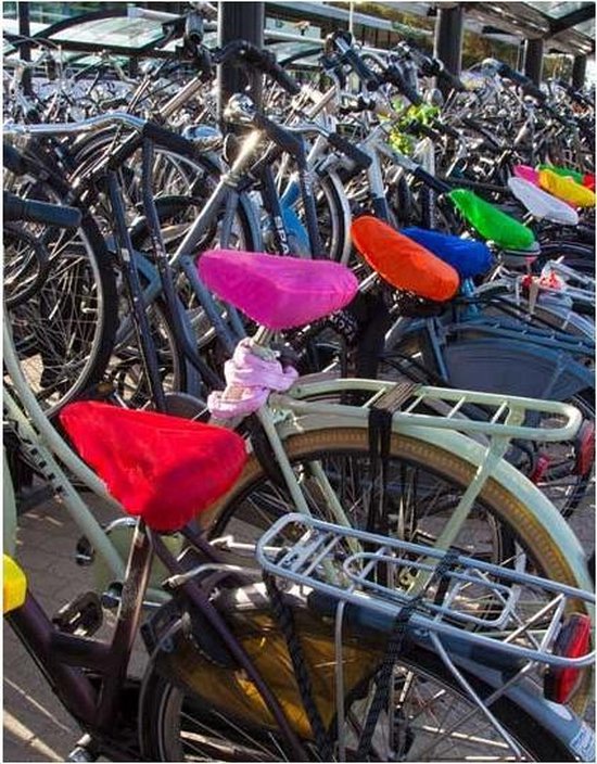 2x Roze zadelhoes waterdicht - Voordelige zadelhoezen voor de fiets - Merkloos