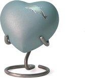Urnencenter Aria Dolphin Hartjes urn - Urn - Urn voor as - Urn Hond - Urn Kat - Urn Deelbewaring - Mini Urn - Kunstobject