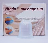 Cupping Massage cup voor cupping bindweefsel, siliconen 5,5 cm kleur transparant