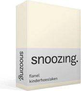 Snoozing - Flanel - Kinderhoeslaken - Junior - 70x140/150 cm - Ivoor