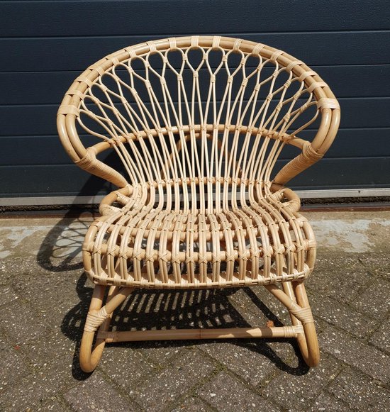 bovenstaand Slaapkamer regeling rotan - stoel - vintage stijl - bohemian stijl | bol.com