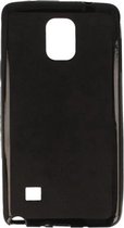 TPU Silicone Case FlexiShield voor Samsung Galaxy Note 4 - Zwart
