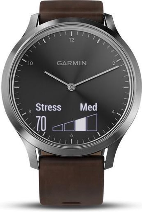 Garmin Vivomove HR Premium Hybrid Smartwatch - 43 mm - Bruin | bol.com