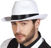 Witte maffia gangster hoed voor volwassenen