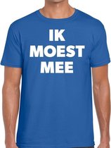 Ik moest mee t-shirt blauw voor heren M