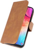 Samsung Galaxy A50 Hoesje Book Case Bruin
