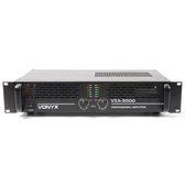 Vonyx VXA-3000 PA versterker 2x 1500W met Brugschakeling