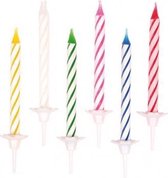 24 Birthday Candles Stripes
