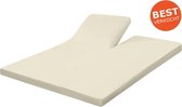 SENZA DONNA 100% Katoen Jersey 180 GSM (GRAMS) SPLIT Topper Hoeslaken 200x210+20 cm ECRU