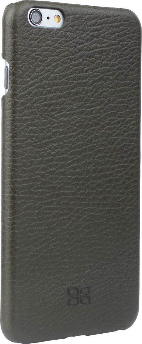 Bouletta geschikt voor iPhone 6(S) Plus leren BackCover hoesje - Floated Khaki
