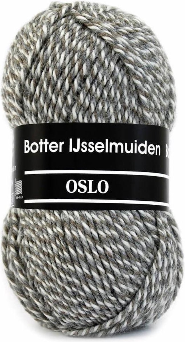 Oslo grijs gemeleerd 03 - Botter IJsselmuiden PAK MET 4 BOLLEN a 100 GRAM. PARTIJ 162453.