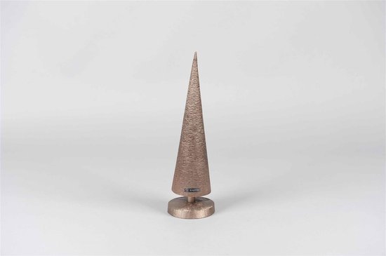 Rasteli - Kerstboom - Decoratieve kerstboom - Aluminium - Koperlook - Ø10x ↨ 37cm - Copper Mink - S