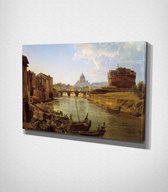 New Rome - Painting Canvas - 120 x 80 cm - Schilderij - Canvas - Slaapkamer - Wanddecoratie  - Slaapkamer - Foto op canvas
