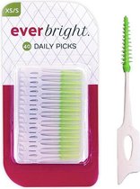 Everbright DailyPicks - 40 stuks | Daily Tooth Picks voor dagelijkse reiniging | Tandenstoker rubber