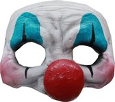 Partychimp Halfmasker Happy Clown Halloween Masker voor bij Halloween Kostuum Volwassenen Carnaval - Latex- One Size