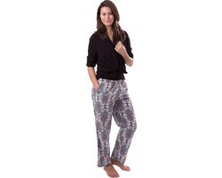 Amantes Dames yoga broek - lounge broek -  Paisley print - Maat L