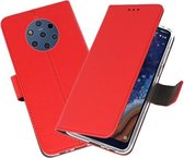 Bestcases Pasjeshouder Telefoonhoesje Nokia 9 PureView - Rood