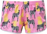 Snapper Rock Zwem shorts meisjes - Zebra Crossing - Roze - maat 116-122 - 116-122cm