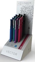 PARKER vulpen VECTOR 18er Display M blauw