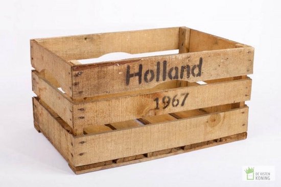 Appelkisten Hollands - Fruitkisten - Houten (set van 2 stuks) | bol.com