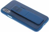 adidas Grip Case hoesje grip riem hard case iPhone X XS - Blauw