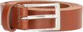 Old West BELTSNL Lederen Riem - Basic - 2,5 cm - Cognac - maat 85