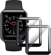 Full Cover Tempered Glass Apple Watch 44mm Protector - Black