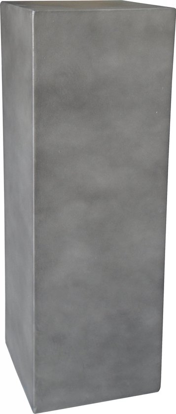 Sokkel uit light cement, 100x40x40 cm. Grijs gemêleerde zuil, winterhard en UV-werend.