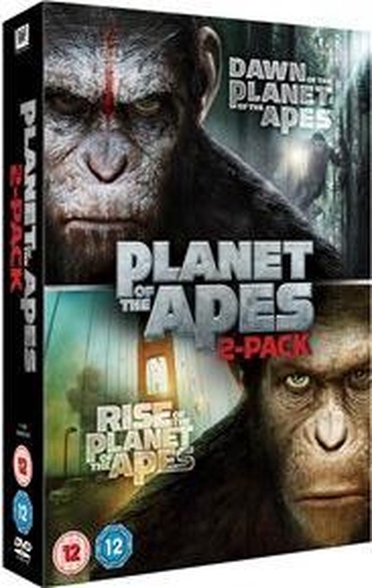 Planet of the Apes 2-pack met Rise of the Planet of the Apes en Dawn of the Planet of the Apes.