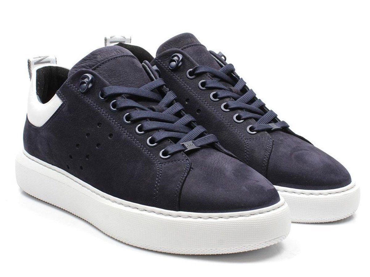 Nubikk Heren Sneakers Scott - Blauw - Maat 40 | bol.com