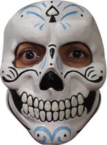 Partychimp Monsieur Catrin Skelet Gezichts Masker Halloween Masker voor bij Halloween Kostuum Volwassenen - Latex - One-size