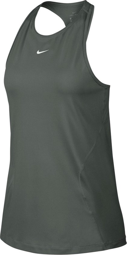 religie oorlog Afscheid Nike Np Tank All Over Mesh Dames Sporttop - Juniper Fog/(White) - Maat M |  bol.com