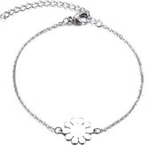 RVS sunflower bloem armband 17-20 cm | zonnebloem | bff