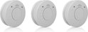 Smartwares RM520/3 Rookmelder - 3 stuks - 10 jaar batterij - 85 dB - Testknop