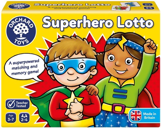 Thumbnail van een extra afbeelding van het spel Orchard Toys Superhero Lotto