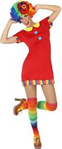Schattige rode clown kostuum voor vrouwen - Volwassenen kostuums