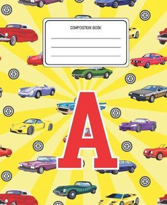 Composition Book A, Cars Composition Books 9781076377265 Boeken