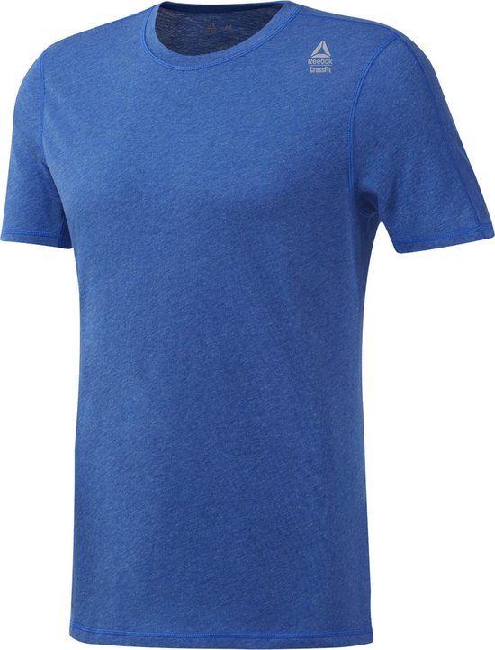 Reebok Rcf Perf Blend Sportshirt Heren - Crushed Cobalt Mel | bol.com