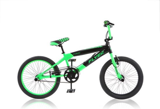 BMX Freestyle Flyer 20 inch GreenBlack 48 spaaks