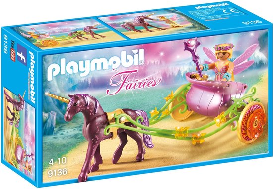 Playmobil 1.2.3 - Calèche Avec Licorne Et Fée - Le zèbre à pois sprl
