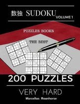 Sudoku Volume 1 Puzzles Books The Best 200 Puzzles Very Hard