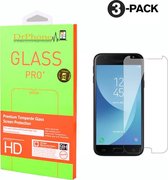 DrPhone 3 x J3 2017 Glas - Glazen Screen protector - Tempered Glass 2.5D 9H (0.26mm)
