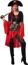 dressforfun - Vrouwenkostuum piratenkoningin S - verkleedkleding kostuum halloween verkleden feestkleding carnavalskleding carnaval feestkledij partykleding - 301774